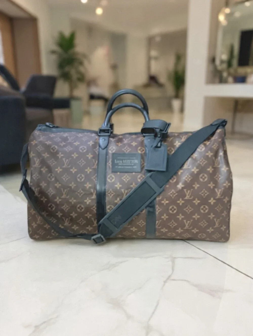 Louis Vuitton Limited Edition 🦄Waterproof Brown Monogram Keepall 55